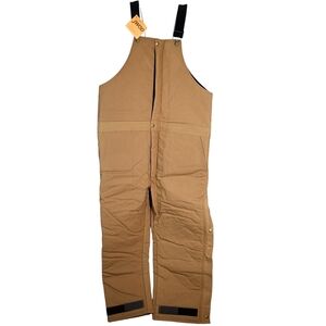 Dakota Outerwear Artic Brown Duck Bib Overalls Lg/Short